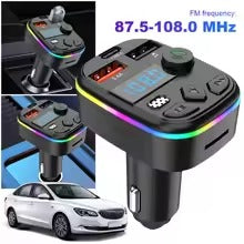 Bluetooth-Compatible 5.3 Car FM Transmitter Hands-Free MP3 Player Charger