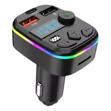 Bluetooth-Compatible 5.3 Car FM Transmitter Hands-Free MP3 Player Charger