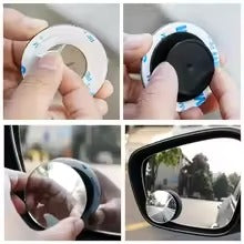 360° HD Blind Spot Mirror – Rimless Adjustable Car Rearview Convex Mirror for Safe Parking