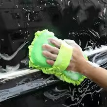 Microfiber Car Wash Sponge & Gloves – Scratch-Free Auto Detailing