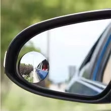 360° HD Blind Spot Mirror – Rimless Adjustable Car Rearview Convex Mirror for Safe Parking