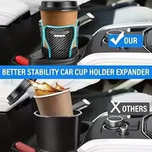 Adjustable Dual Car Cup Holder with Phone Mount & Aroma Organizer
