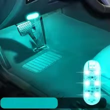 High Brightness LED Touch Light – USB Rechargeable Interior Ambient Lamp with Multi-Color & Strobe Mode
