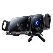 Smart 2-in-1 Auto-Rotating Car Phone Holder & Wireless Charger – Foldable Fast Charging Mount