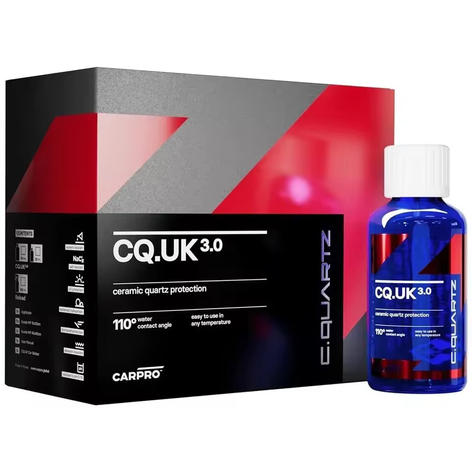 CARPRO CQUARTZ UK 3.0 – Professional 9H Ceramic Coating for Cars | Deep Gloss & Long-Lasting Protection