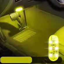 High Brightness LED Touch Light – USB Rechargeable Interior Ambient Lamp with Multi-Color & Strobe Mode