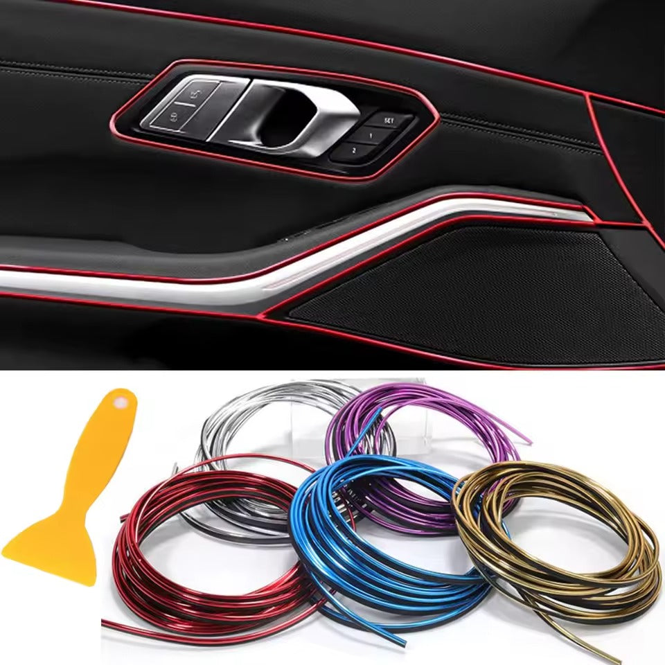5M Car Dashboard Trim Strip – Interior Edge Moulding with Scraper
