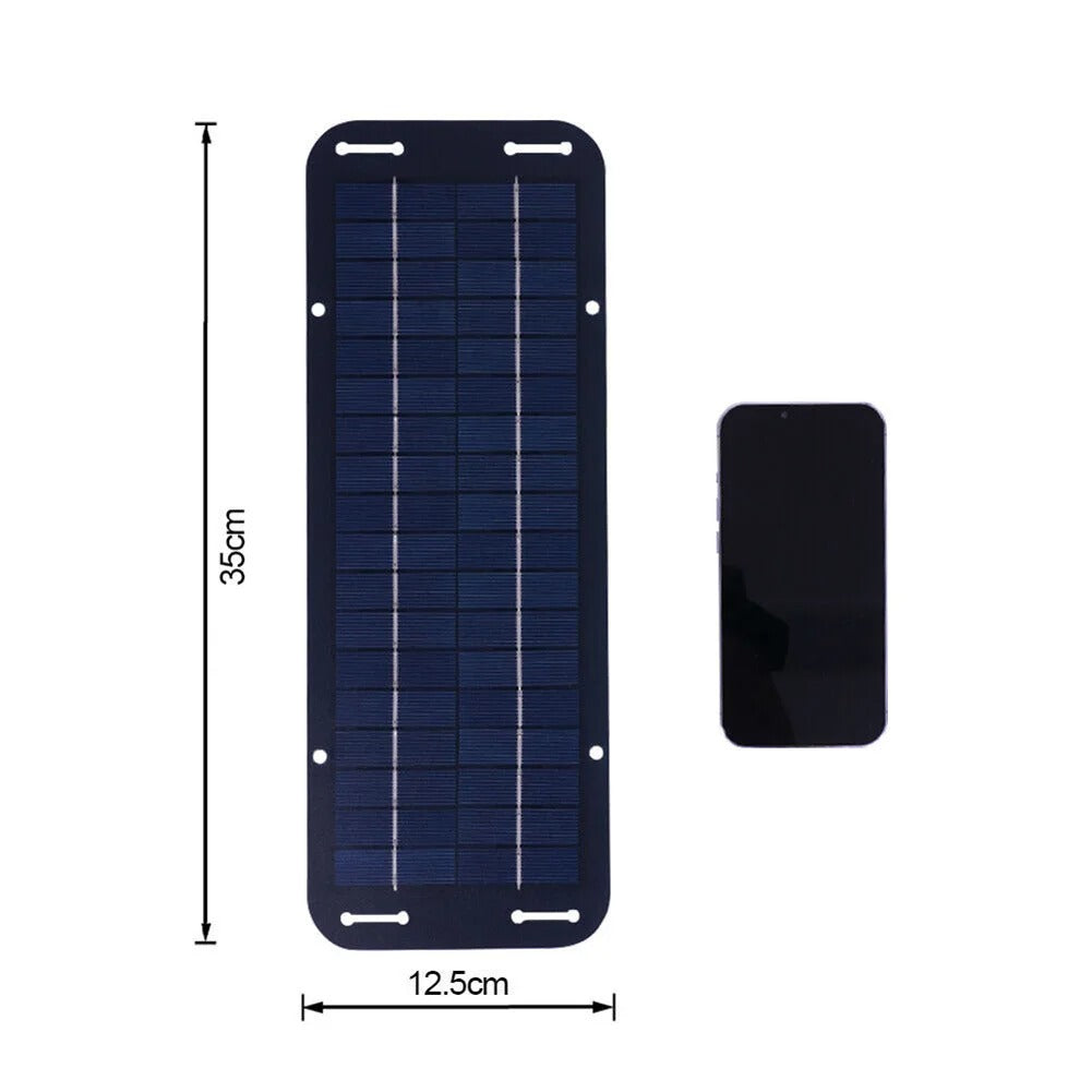 12V Solar Panel Kit IP65 Waterproof Solar Trickle Charger Portable Solar Powered Charger Kit High Efficiency Car Battery Charger