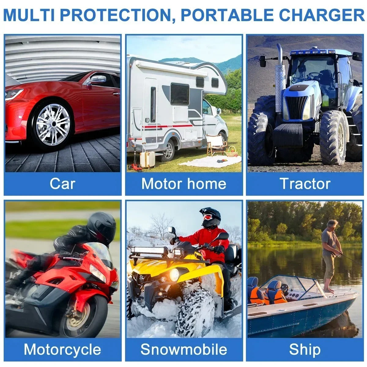 12V Solar Panel Kit IP65 Waterproof Solar Trickle Charger Portable Solar Powered Charger Kit High Efficiency Car Battery Charger